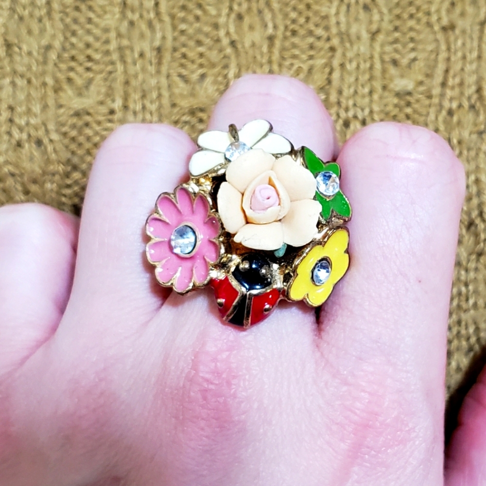 Fun and Flirty Floral Ring
